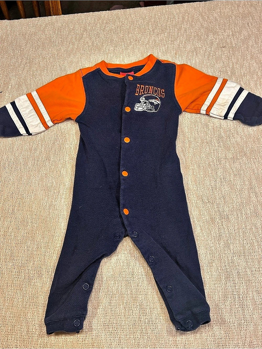 Vintage NFL Broncos Baby Romper Size 12M